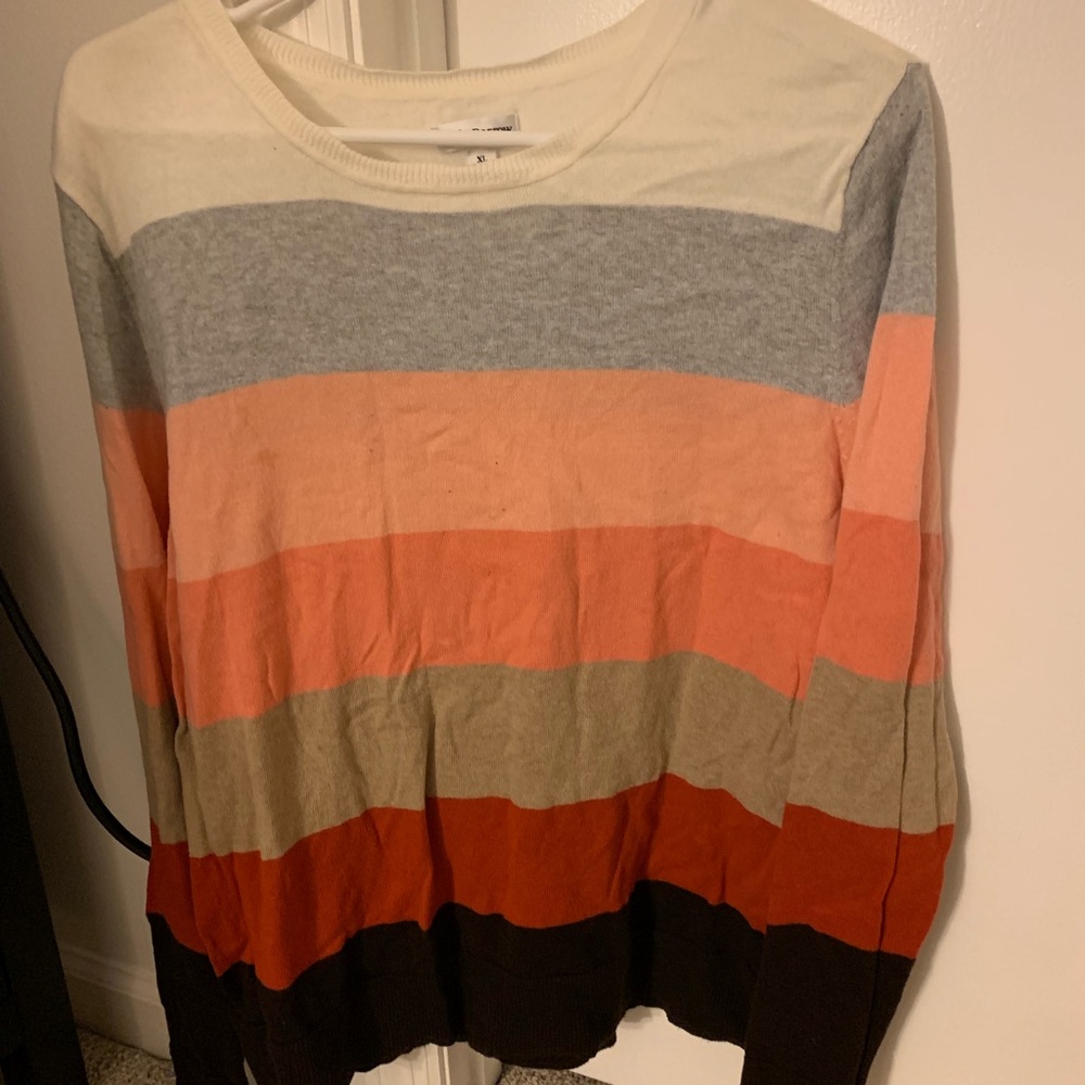 Multi colored stripped sweater